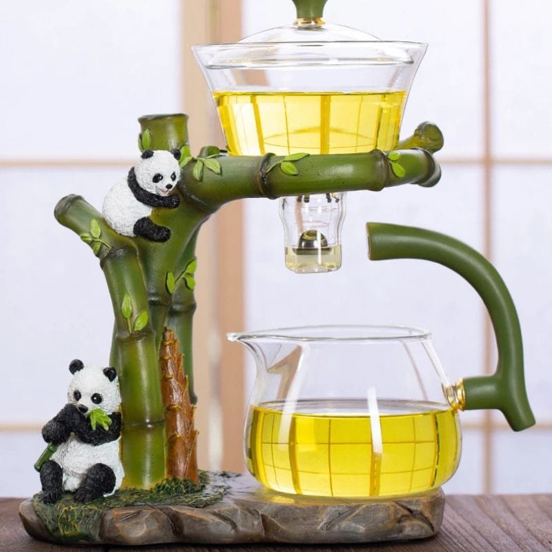 Théière Panda en Verre Automatique 350ML 350 ml