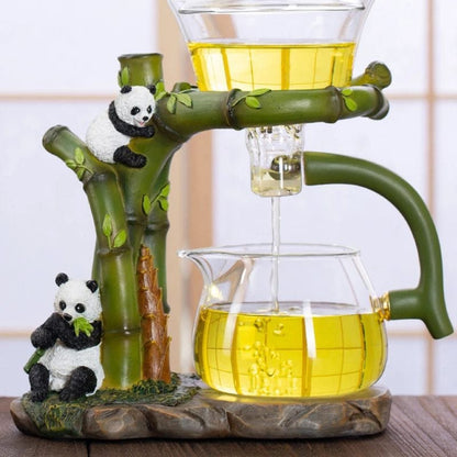 Théière Panda en Verre Automatique 350ML 350 ml