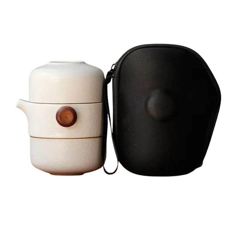 Théière Portable en Céramique 210ML 210 ml / Porcelaine Écrue