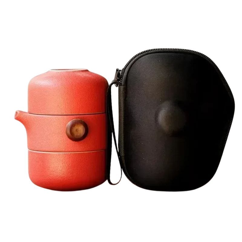 Théière Portable en Céramique 210ML 210 ml / Terre de Feu