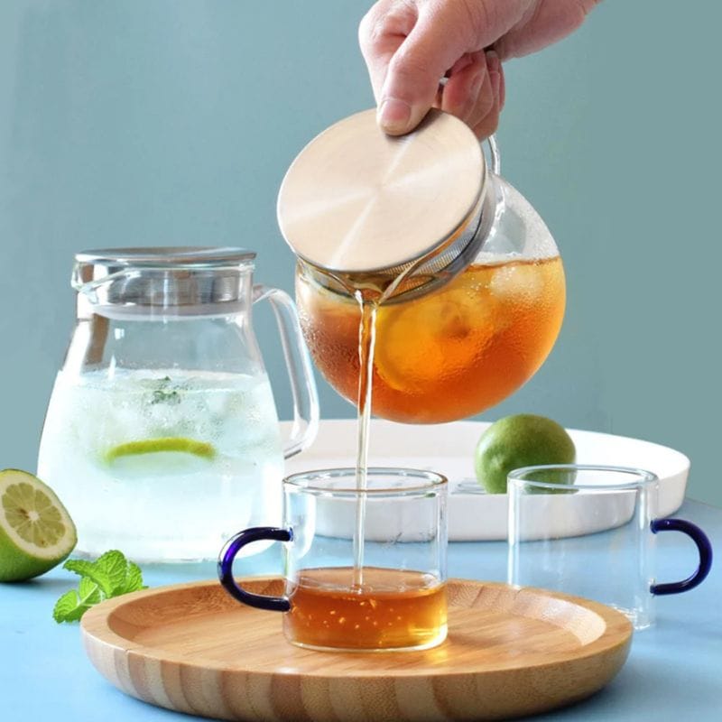 Théière pour Thé Glacé en Verre avec Filtre 500ML - 800ML