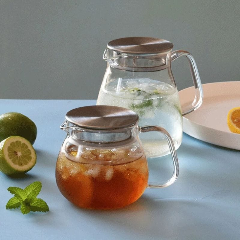 Théière pour Thé Glacé en Verre avec Filtre 500ML - 800ML