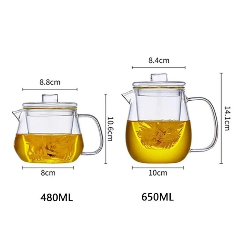 Théière pour une Personne en Verre 480ML - 600ML