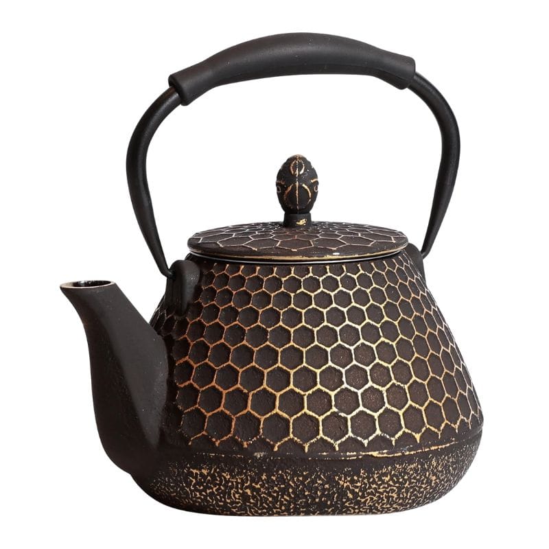 Théière qui va sur le feu en Fonte 950ML 950 ml / Noir Profond