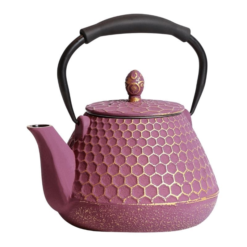 Théière qui va sur le feu en Fonte 950ML 950 ml / Prune Impériale
