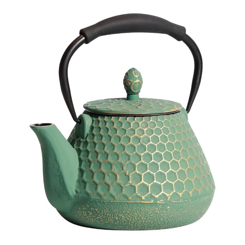 Théière qui va sur le feu en Fonte 950ML 950 ml / Vert Sauge