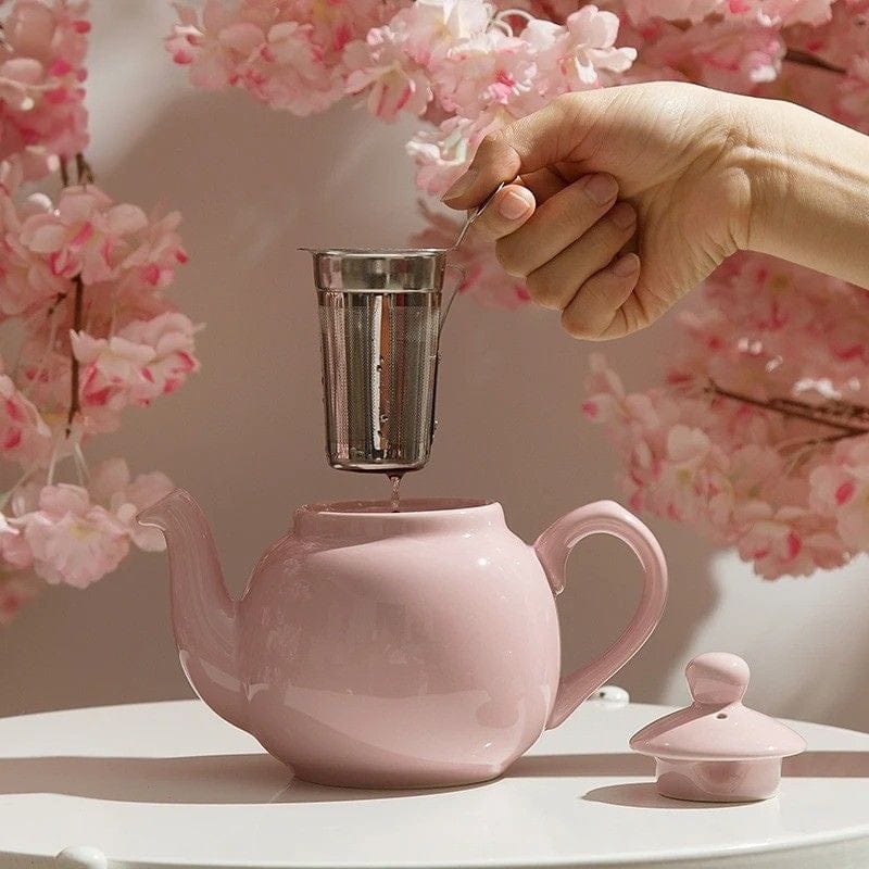 Théière Rose avec Filtre 600ML 600 ml