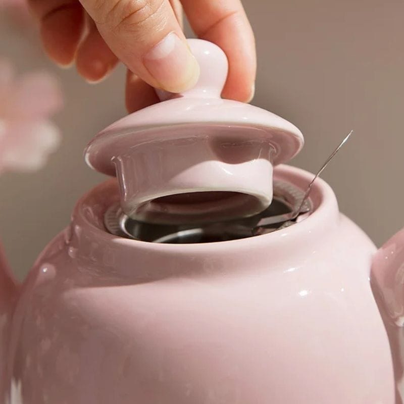 Théière Rose avec Filtre 600ML 600 ml