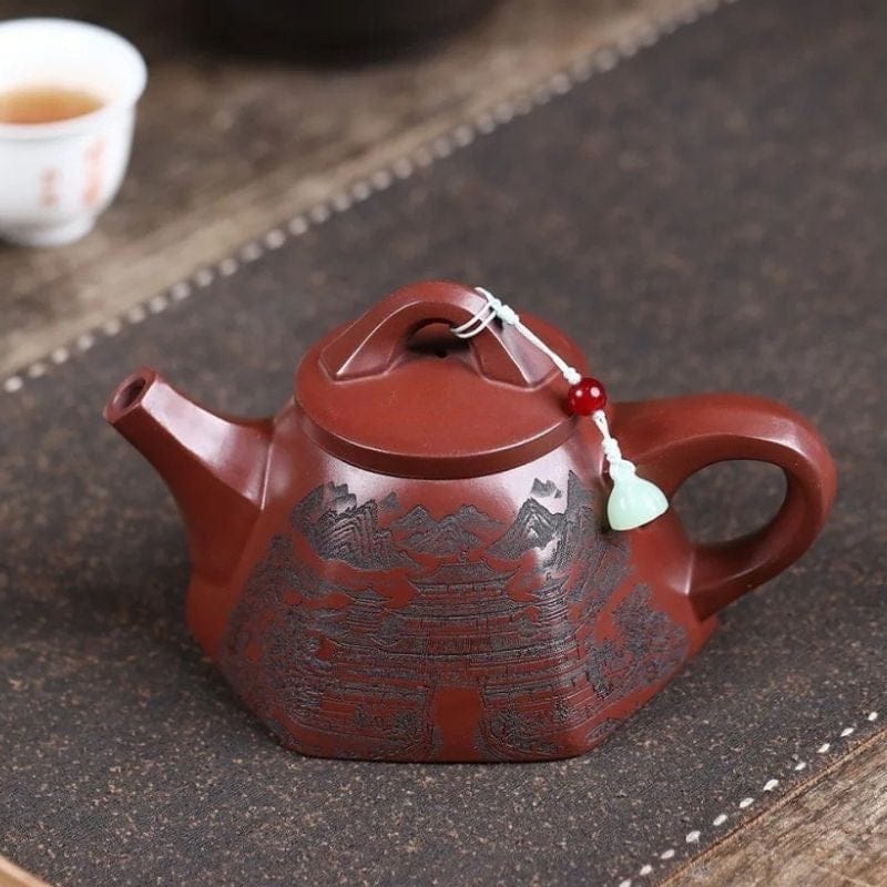 Théière Rouge en Argile 260ML 260 ml