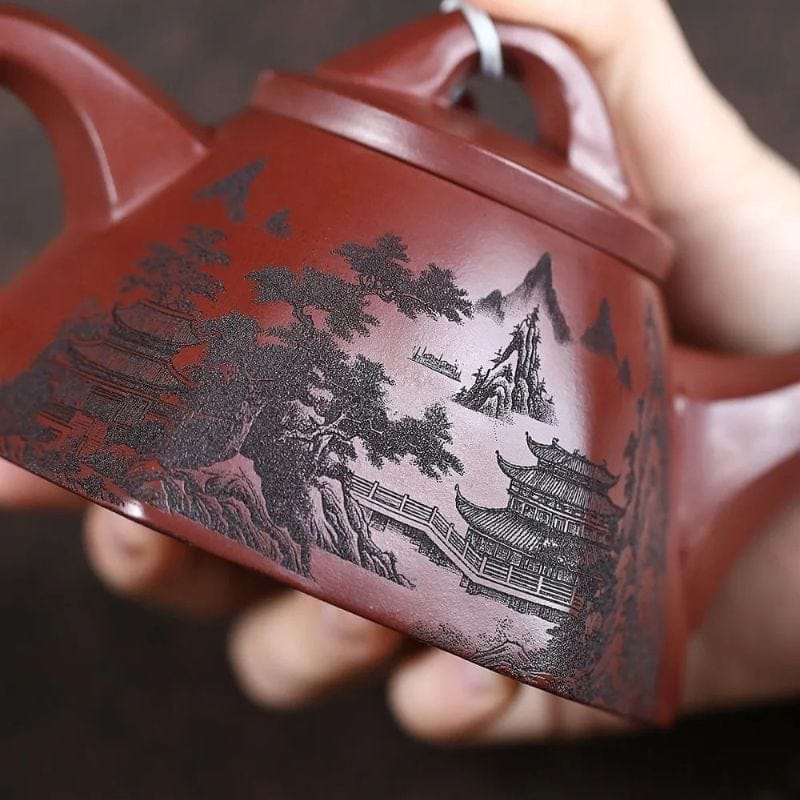 Théière Rouge en Argile 260ML 260 ml