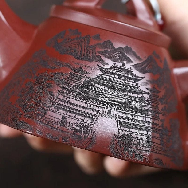 Théière Rouge en Argile 260ML 260 ml