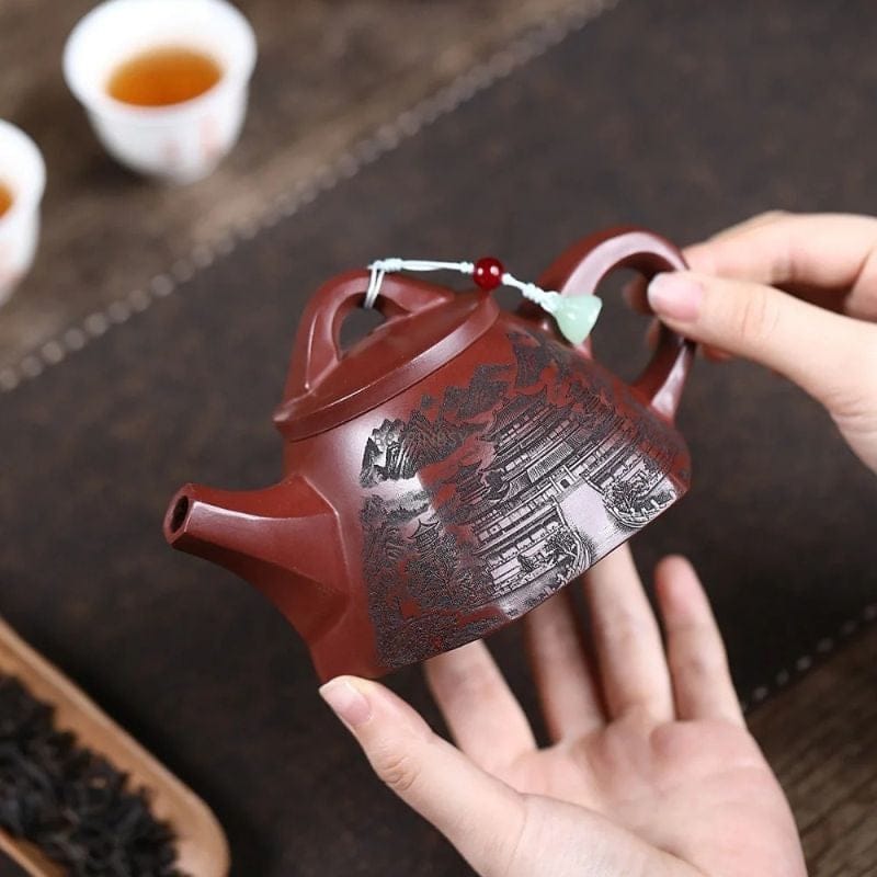 Théière Rouge en Argile 260ML 260 ml