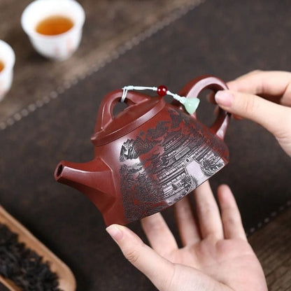 Théière Rouge en Argile 260ML 260 ml