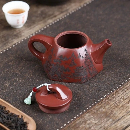 Théière Rouge en Argile 260ML 260 ml