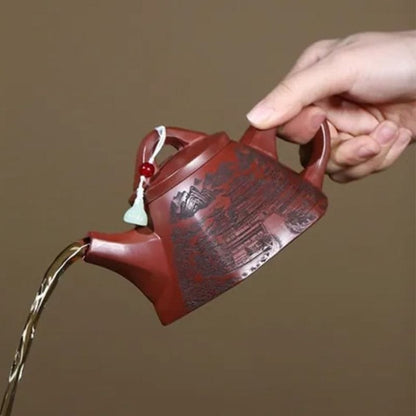 Théière Rouge en Argile 260ML 260 ml