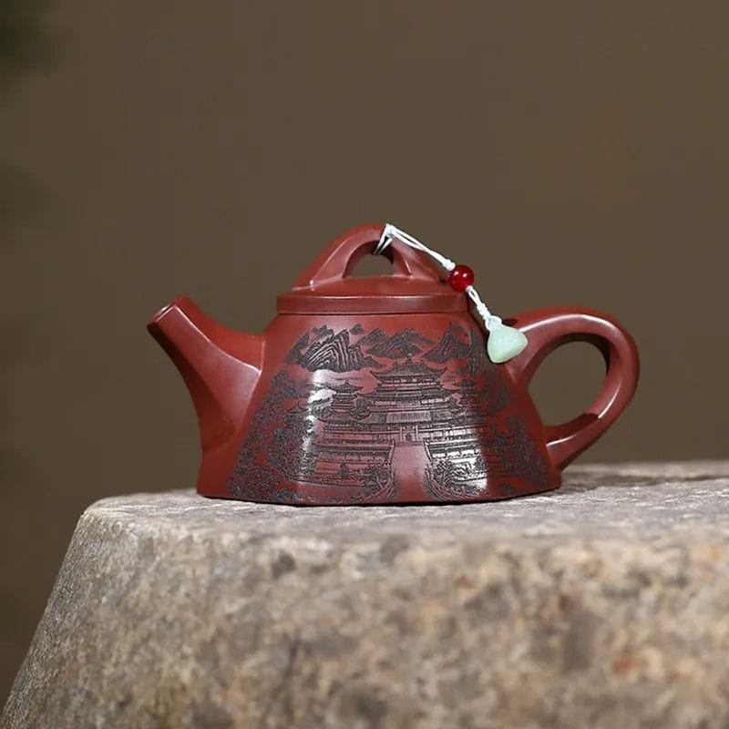 Théière Rouge en Argile 260ML 260 ml