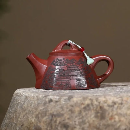 Théière Rouge en Argile 260ML 260 ml