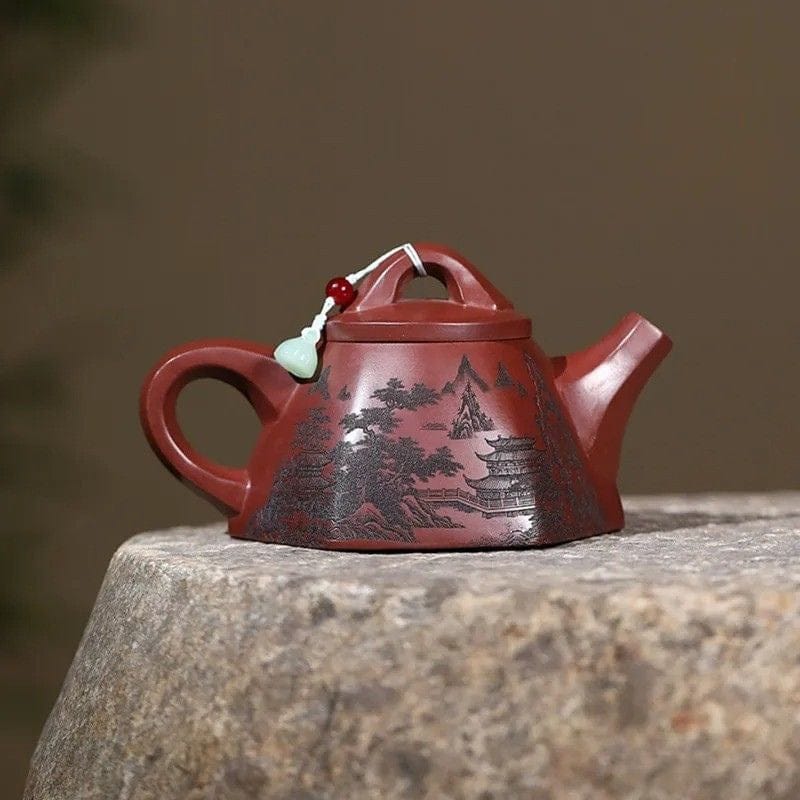 Théière Rouge en Argile 260ML 260 ml