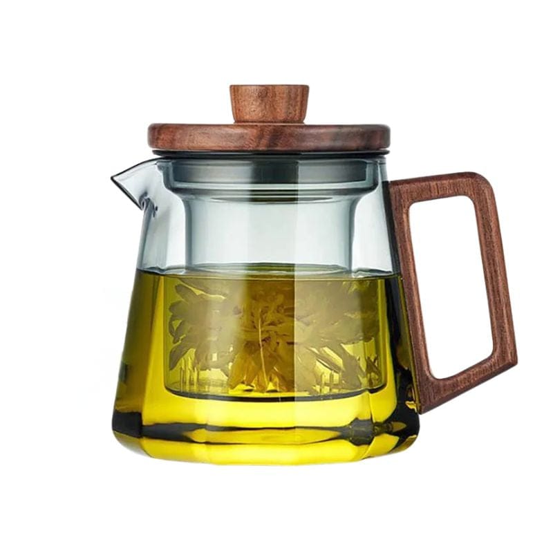 Théière Scandinave en Verre Fumé 500ML - 800ML