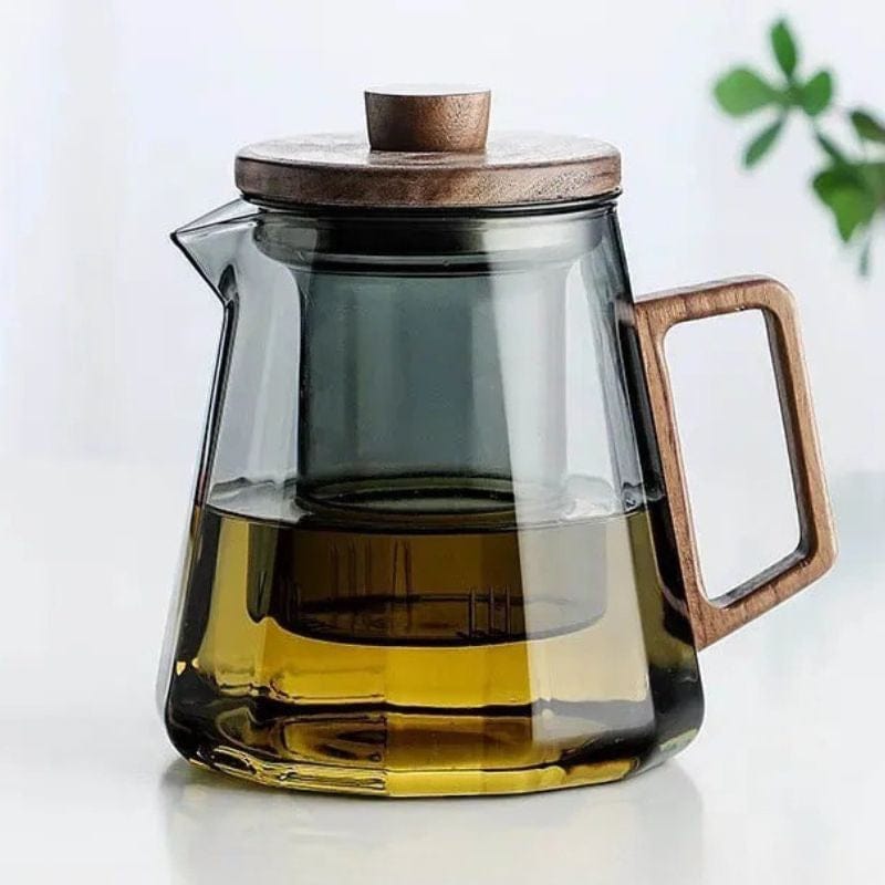 Théière Scandinave en Verre Fumé 500ML - 800ML