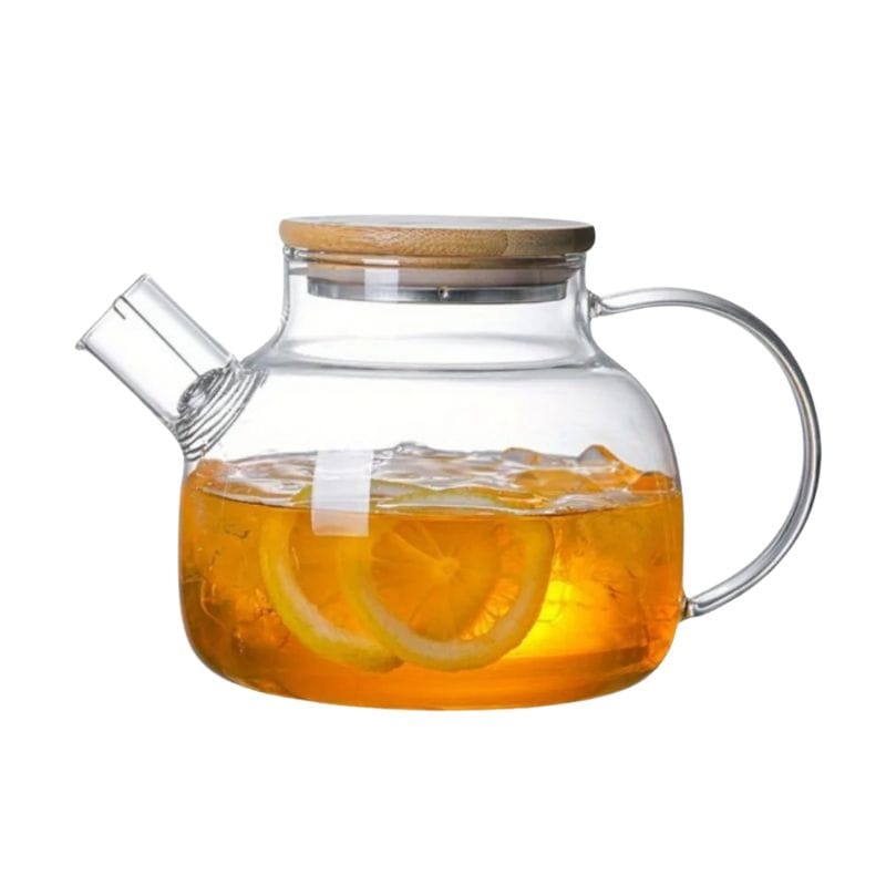 Théière Transparente en Verre Borosilicate 1L - 1.8L 1000 ml