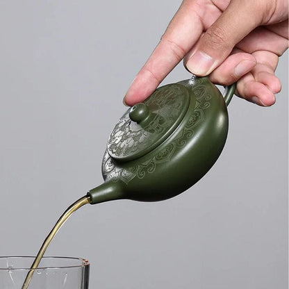 Théière Verte en Argile 170ML 170 ml